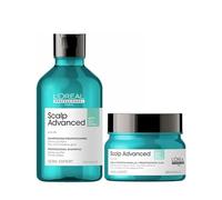 L'Oreal Professionnel DUO Serie Expert Scalp Shampoo 300ml and Serie Expert Scalp Advanced Anti-Oiliness 2-in-1 Deep Purifier Clay 250ml