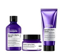 L'Oréal Professionnel Keratin Alpha Sleek Shampoo Mask Transformer Set - 300 ml