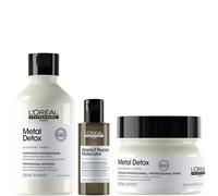 L'Oréal Professionnel Metal Detox Shampoo & Hair Mask, protect from hard water, with FREE Mini Serum, 300ml, 250ml & 75ml