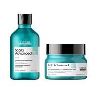 L'Oréal Professionnel Scalp Advanced Anti-Oiliness Shampo & Deep Purifier Clay 250 ml + 300 ml