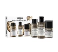 L'Oréal Professionnel Absolut Repair Molecular Shampoo, Rinse-Off Serum & Leave-In Treatment Mini Trio Kit, For Extremely Damaged Hair, Molecular Bond Repair & restores strength, 100ml, 75ml & 50ml