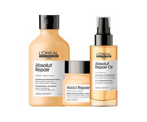 L'Oreal Professionnel Serie Expert Absolut Repair Gold Trio - UK