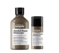 L'Oreal Professionnel Serie Expert Absolut Repair Molecular Hair Shampoo 300ml & Leave-In-Mask 100ml Duo in Clear L'Oreal Professionnel Clear