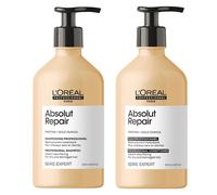 L'Oreal Professionnel Serie Expert Absolut Repair Shampoo & Serie Expert Absolut Repair Conditioner 500ml Duo in Clear L'Oreal Professionnel Clear