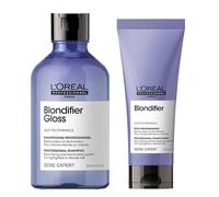L'Oreal Professionnel Serie Expert Blondifier Shampoo Gloss 300ml & Conditioner 200ml Duo in Clear L'Oreal Professionnel Clear