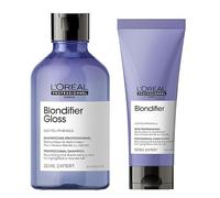 L'oreal Professionnel Serie Expert Blondifier Shampoo Gloss 300Ml And Conditioner 200Ml Duo In Clear Clear