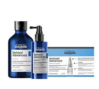 Serioxyl Advanced Purifier & Bodifier Shampoo 300ml, Advanced Denser Hair Serum & Aminexil Advanced Anti-Hair Loss Programme 10x6ml Pack L'Oreal Professionnel Clear One Size