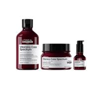 L'Oréal Professionnel Vitamino Colour Spectrum Shampoo, Rinse Off Hair Mask & Glass Shine Serum Pack 300ml, 250ml and 50ml