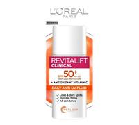 L’Oréal Paris Revitalift Clinical SPF50+ Invisible UV Fluid, Non-Oily 50ml | UV Fluid, Non-Oily Formula, for All Skin Tones, Advanced UV Protection with Antioxidant Vitamin C