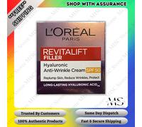 L'Oreal Paris Revitalift Filler + Hyaluronic Acid Anti Ageing Anti-Wrinkle SPF 50 Replumping Day Cream 50ml