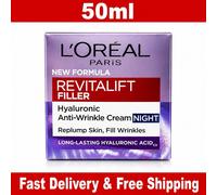 L'Oréal Paris Revitalift Filler and Hyaluronic Acid Anti-Ageing Night Cream 50ml