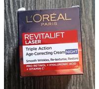 Loreal REVITALIFT LASER age-Correcting Night cream, Age 40+ 50ml (129)