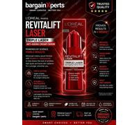 L'Oréal Paris Revitalift Triple Laser Anti-Ageing Creamy-Serum, Melasyl™ + Vitamin C + Niacinamide, Clinical Results, Wrinkles, Dark Spots, Radiance, 50ml