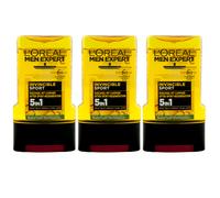 Loreal Shower Gel INVINCIBLE SPORT 3 x 250ml 5in1 Body-Face-Hair Oriental