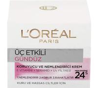 L'Oreal Skin Expert L'Oreal Paris Triple Active Day Moisturiser Dry and Sensitive Skin 50 ml, mix, (Pack of 1)