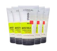 L'Oreal Studio Line Invisible Clear Gel Extra Strength 150ml Pack of 6