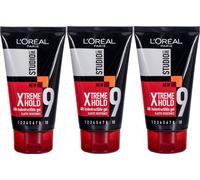 Loreal Studio Xtreme Hold Indestructible Hair Gel Elastic Resistance 150ml x 3