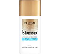 Loreal UV Defender Moisture & Fresh Sunscreen SPF50+, Protects Skin From UVA & UVB Rays, No Residue, No Shine, Dry Touch, Non-greasy, 50ml