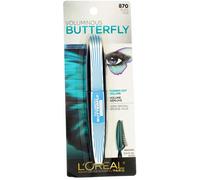 L'OREAL VOLUMINOUS BUTTERFLY MASCARA BLACK # 870 WATERPROOF NEW SEALED ON CARD