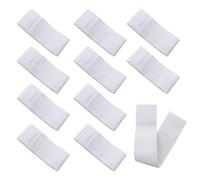LOREC 10 PCS White Armbands Mourning White Arm Bands Funeral Mourning Armband Loop Closure Sports Elasticated Arm Bands Elastic Armbands for Memorial Funeral Respect Basketball Football Captains