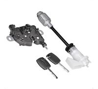 LoreenCar 1343577 Long Type Automotive Bonnet Lock Set Repair Kit Bonnet Hood Release Locks Assembled Bonnet Lock Repair Kit Latch with 2 Keys For Ford Focus MK2 (With Lock)