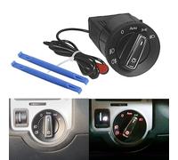 LoreenCar 1c0941531 Headlight Switch + sensor module,auto headlight head lamp switch Fit For Bora MK4 B5 9N / 9N3 New Beetle 1c0941531a 3BD941531