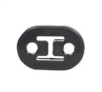 LoreenCar 1Pcs Exhaust Hanger 2-Hole Rubber Mount for Car Van Truck, Muffler Bracket Stopper, Flexible Tail Pipe Support, Silencer Hanger Bush, Fits Most Vehicles, Anti Vibration Rubber, Universal Fit