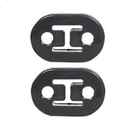 LoreenCar 2Pcs Universal Exhaust Hanger 4 Holes Rubber Exhaust Muffler Hanger Mount for Most Cars Truck Van (2)