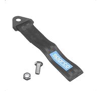 LoreenCar Racing Car Tow Rope, High Strength Tow Rope, Nylon Tow Ropes, Racing Car Front Rear Bumper Tow Hook (Black-1)