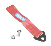 LoreenCar Racing Car Tow Rope, High Strength Tow Rope, Nylon Tow Ropes, Racing Car Front Rear Bumper Tow Hook (Red-1)