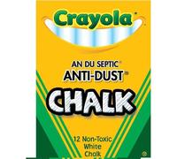 CRAYOLA Anti Dust Chalk White 12 Pack Crayola Multicolor
