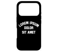 Lorem Ipsum Dolor Sit Amet Graphic Designer Web UX UI Funny Case for iPhone 17 Pro