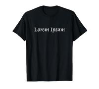 Lorem Ipsum Latin Placeholder Typewriter Geek Value Graphic T-Shirt, Men, Black, S