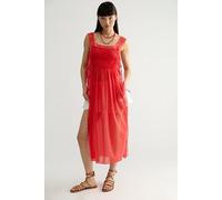 Loren Apron Maxi Top at Free People in Poppy Red, Size: Large - female