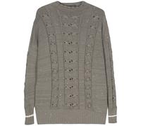 Lorena Antoniazzi sequin-embellished cable-knit jumper - Grey 46