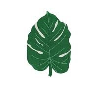 Lorena Canals Monstera Leaf, Dark Green, 4' x 5' 3''
