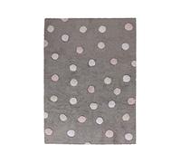 Lorena Canals Topos Tricolour Washable Rug (Grey/Pink)