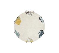 Lorena Canals Washable Children's Rug Set - Wheels, Diameter 140 cm