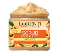 Lorenti Apricot Scrub 500 ML Face & Body | Firming & Radiant Supports Collagen Production Anti Aging and Wrinkle