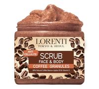 Lorenti Coffee Scrub Face & Body | Jojoba Oil & Vitamin E Anti Cellulite, Stretch Marks, Spider Veins Wrinkle, Detox 500ml