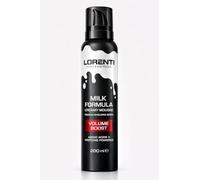 LORENTI Professional Milk Formula Creamy Mousse Volume Boost 200 ml - Volume Mousse for Men & Women, Foaming for More Hair Volume, Flexible Hold, Natural Finish