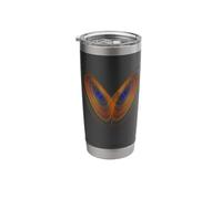 Lorenz Attractor Inspired 'Owl Face' Stainless Steel Insulated Tumbler