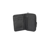 Lorenz Cowhide Leather Round Zip Purse RFID Proof Burgundy Wallet, Compact, Stylish & Secure