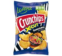 Lorenz Crunchips 3 Packets 140g | Lorenz X-cut Potato Snacks, Flavored Chips | (3 Pack, Chakalaka)