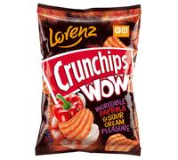 Lorenz Crunchips WOW Paprika & Sour Cream 110g - Pack of 3