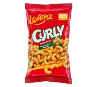 Lorenz Curly Peanut Classic | Crunchy Roasted Peanut Snack | 60g each | (Pack of 12)