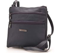 Lorenz Ladies Small Genuine Soft Leather Cross Body / Shoulder Bag (1) # 1941 - Navy
