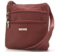 Lorenz Ladies Small Genuine Soft Leather Cross Body / Shoulder Bag (1) # 1941 - Red