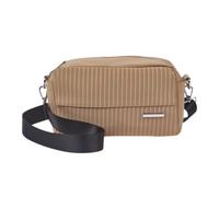 Lorenz Ladies Striped Crossbody Bag Waxed Feel - Lightweight Shoulder Bag with Adjustable Detachable Strap & Multiple Pockets