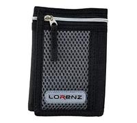 Lorenz Men's 3 Fold Canvas Sports Wallet Casual Black